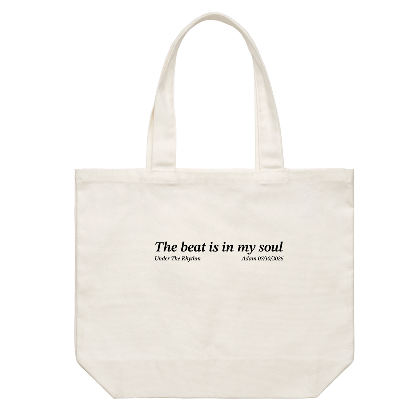 Under The Rhythm Tote Bag (Cream)