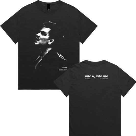 Into U, Into Me Portrait T-Shirt (Faded Black)