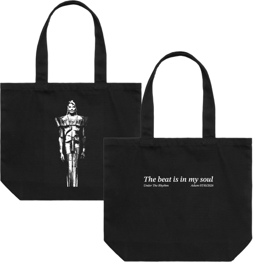 Under The Rhythm Tote Bag (Black)