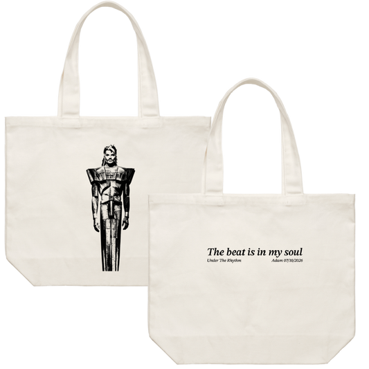 Under The Rhythm Tote Bag (Cream)