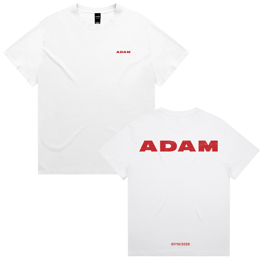 ADAM Logo T-Shirt (Faded White)